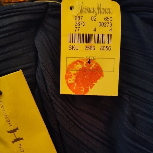 Blue Beaded Maxi Dress by Halston Heritage - Picture 8 of 13